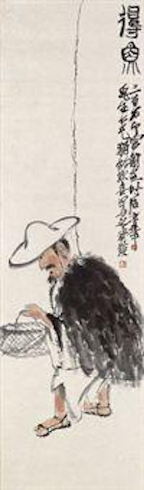 Fisherman by Qi Baishi