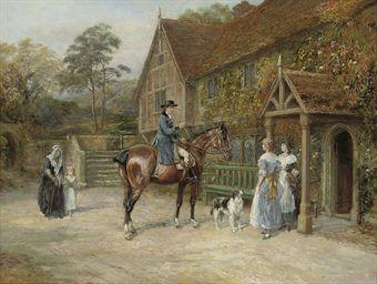 The young squire by Heywood Hardy