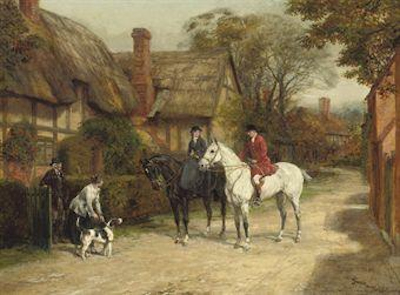 The morning ride by Heywood Hardy