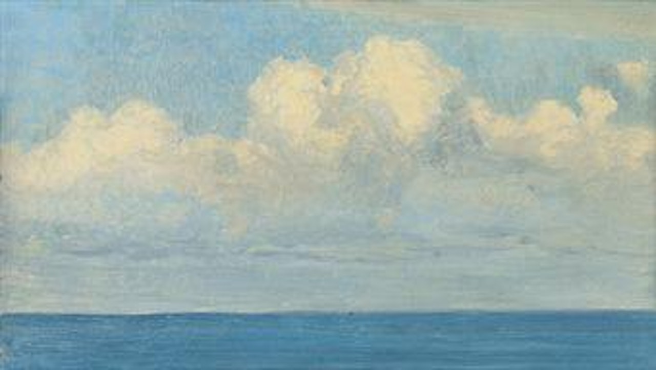 Sea and clouds at Capri by JOHN WILLIAM GODWARD, R.B.A.