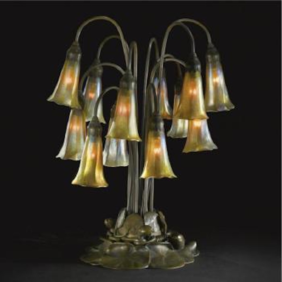 Twelve-light 'Lily' Table Lamp by Tiffany Studios