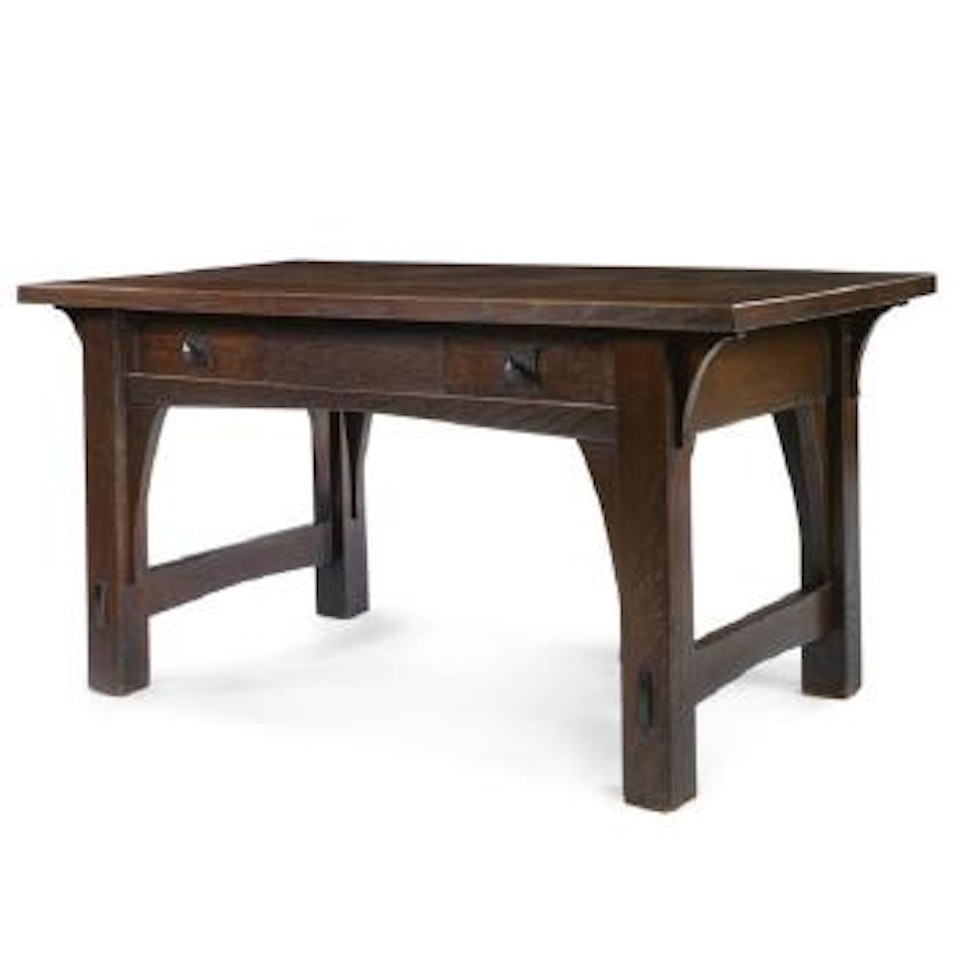 A Rare Library Table by Gustav Stickley