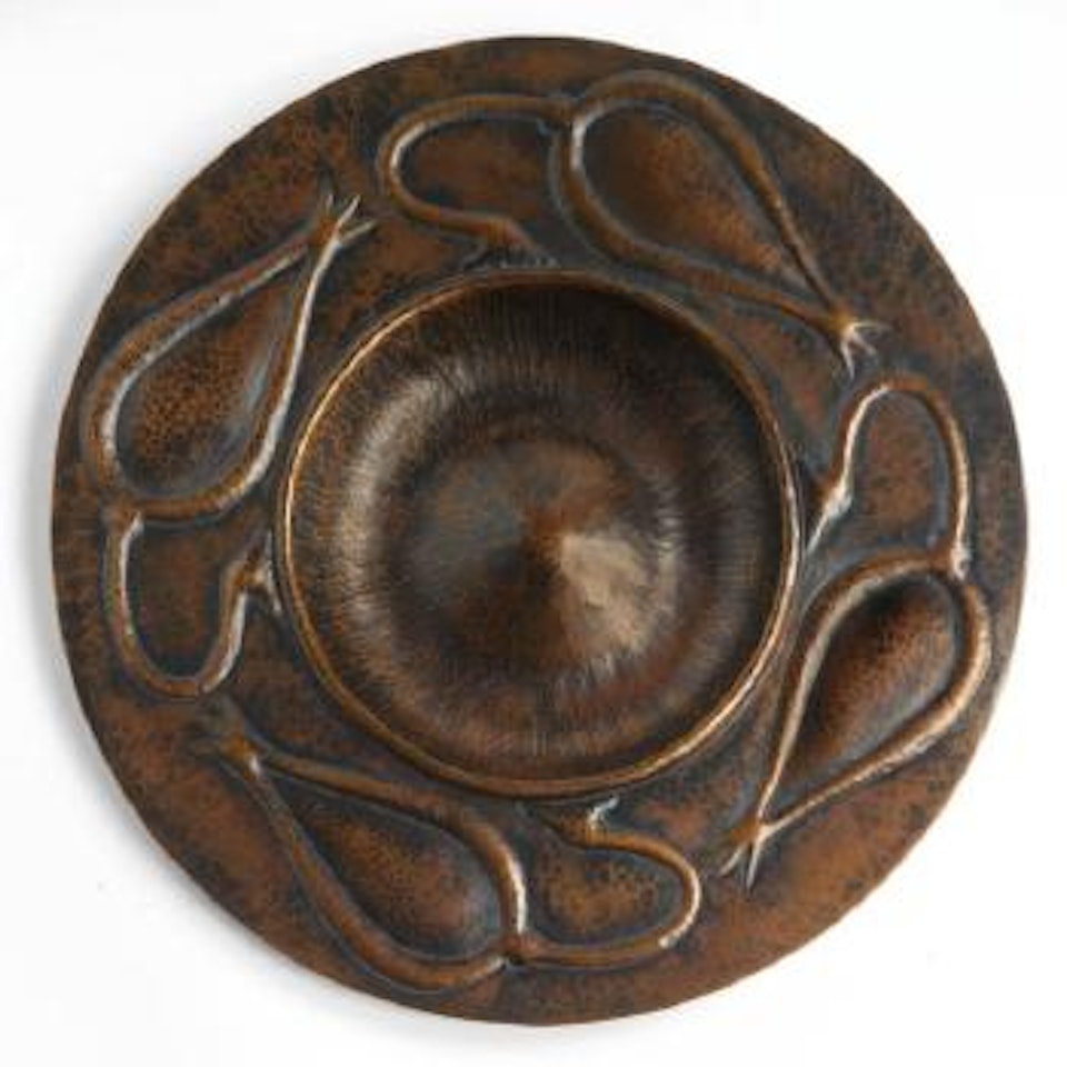 A Rare 'Seed Pod' Wall Plaque by Gustav Stickley