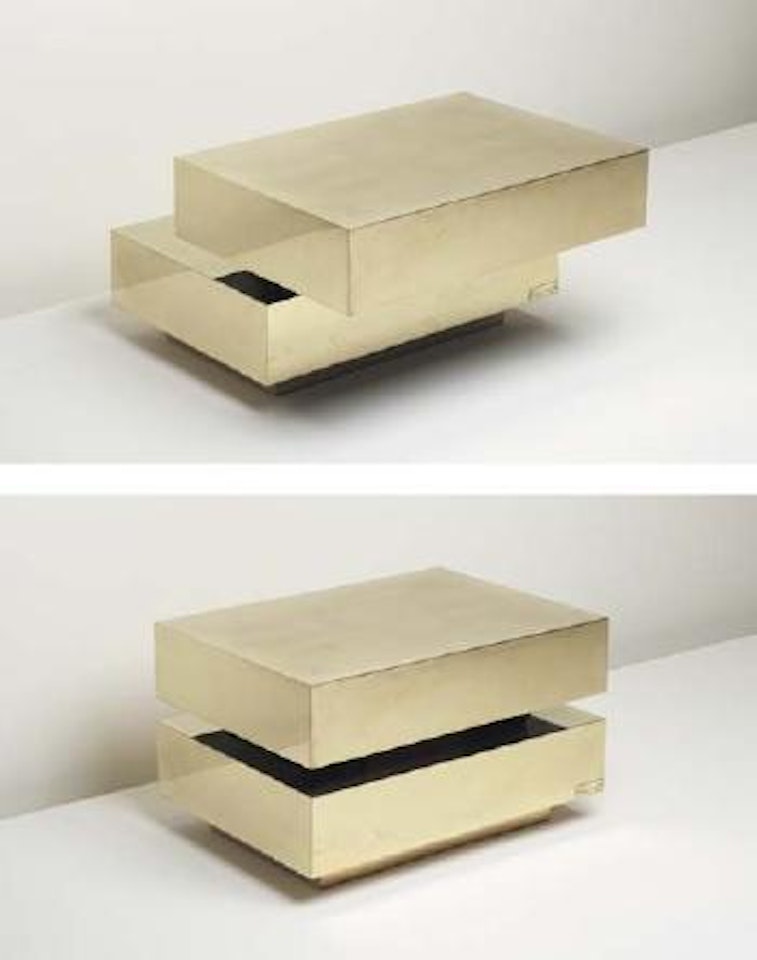 Adjustable low table by Gabriella Crespi