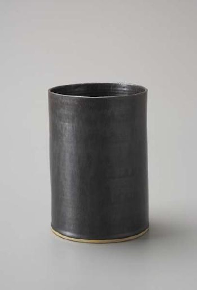 Cylindrical vase by Lucie Rie