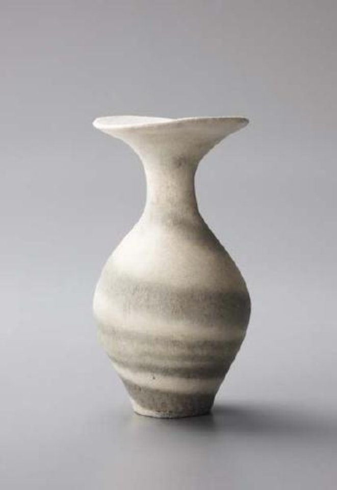 Vase with flaring lip by Lucie Rie