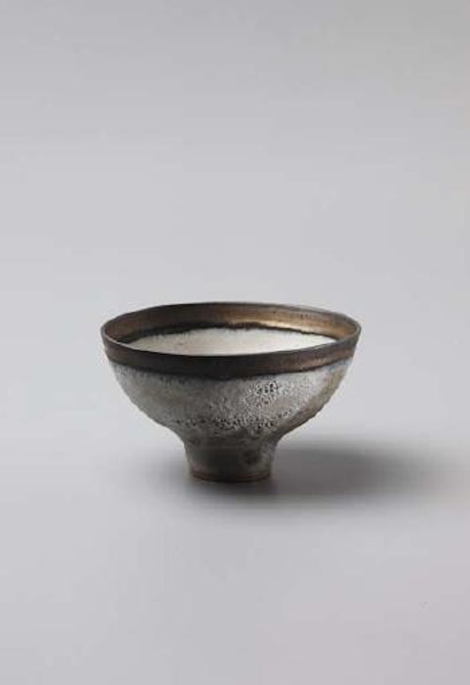 Bowl with volcanic glaze by Lucie Rie