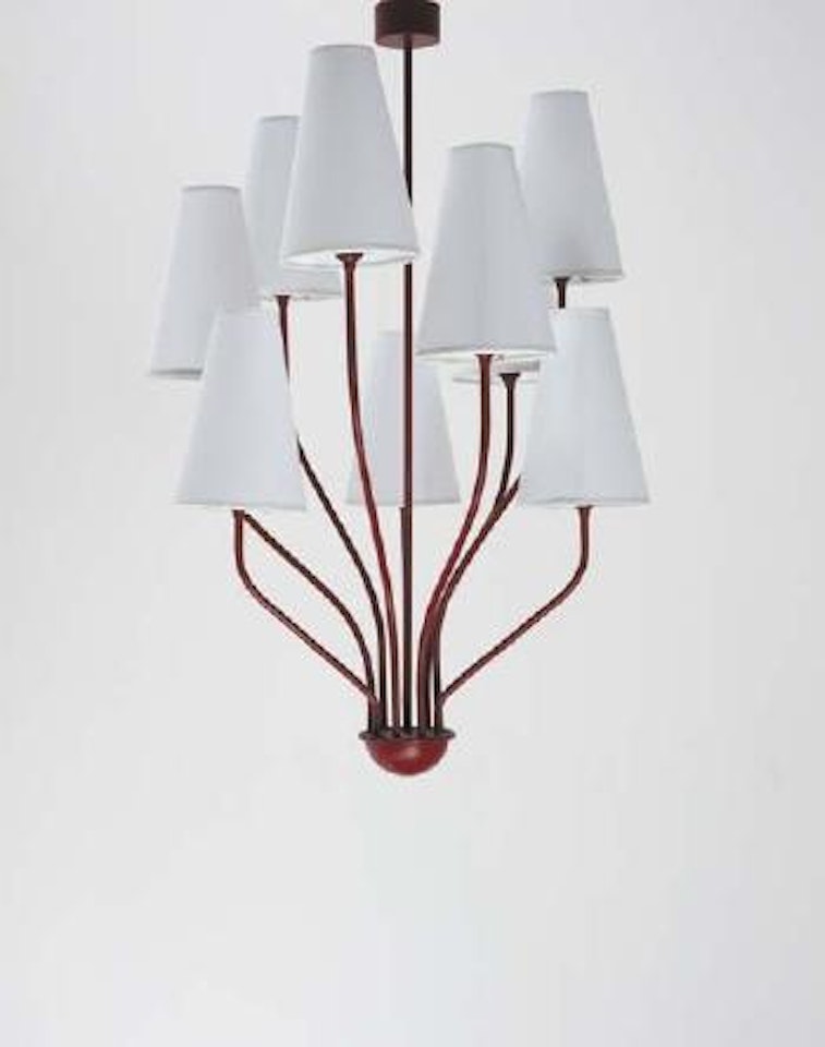Rare nine-arm 'Persane' chandelier by Jean Royere
