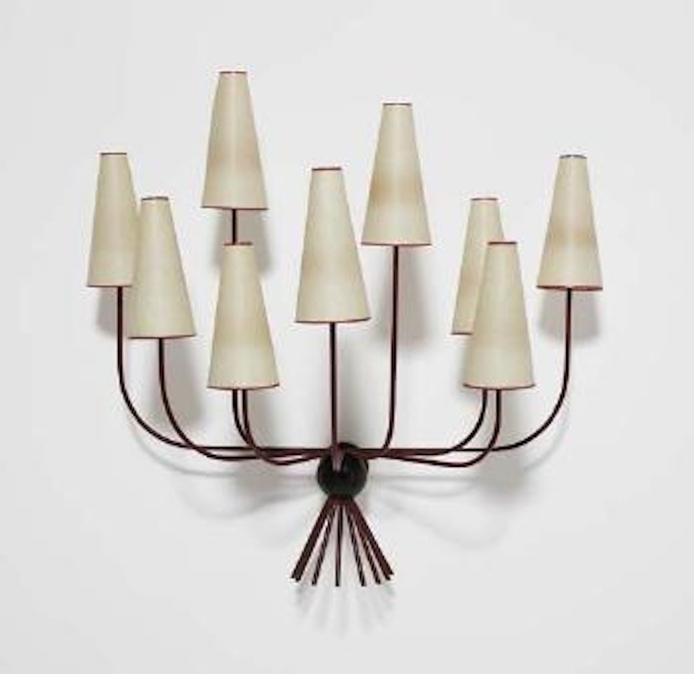 Nine-arm Hirondelles wall light by Jean Royere