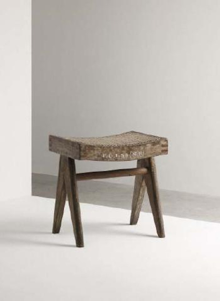 Stool from Chandigarh India by Pierre Jeanneret
