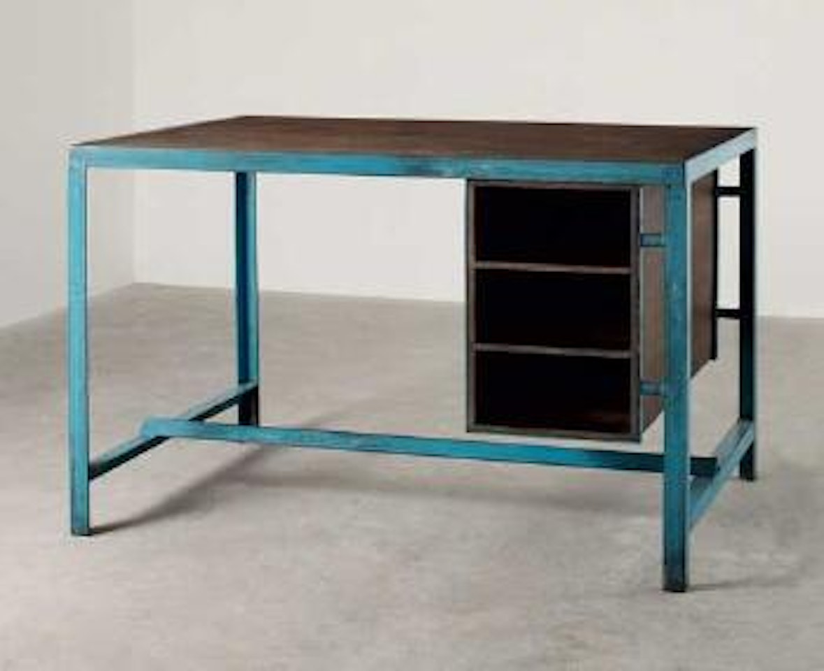 Architect's desk from Chandigarh, India by Pierre Jeanneret