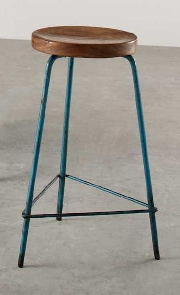 Architect's stool from Chandigarh, India by Pierre Jeanneret