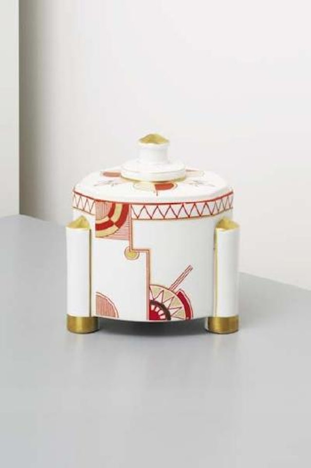 Lidded box by German School