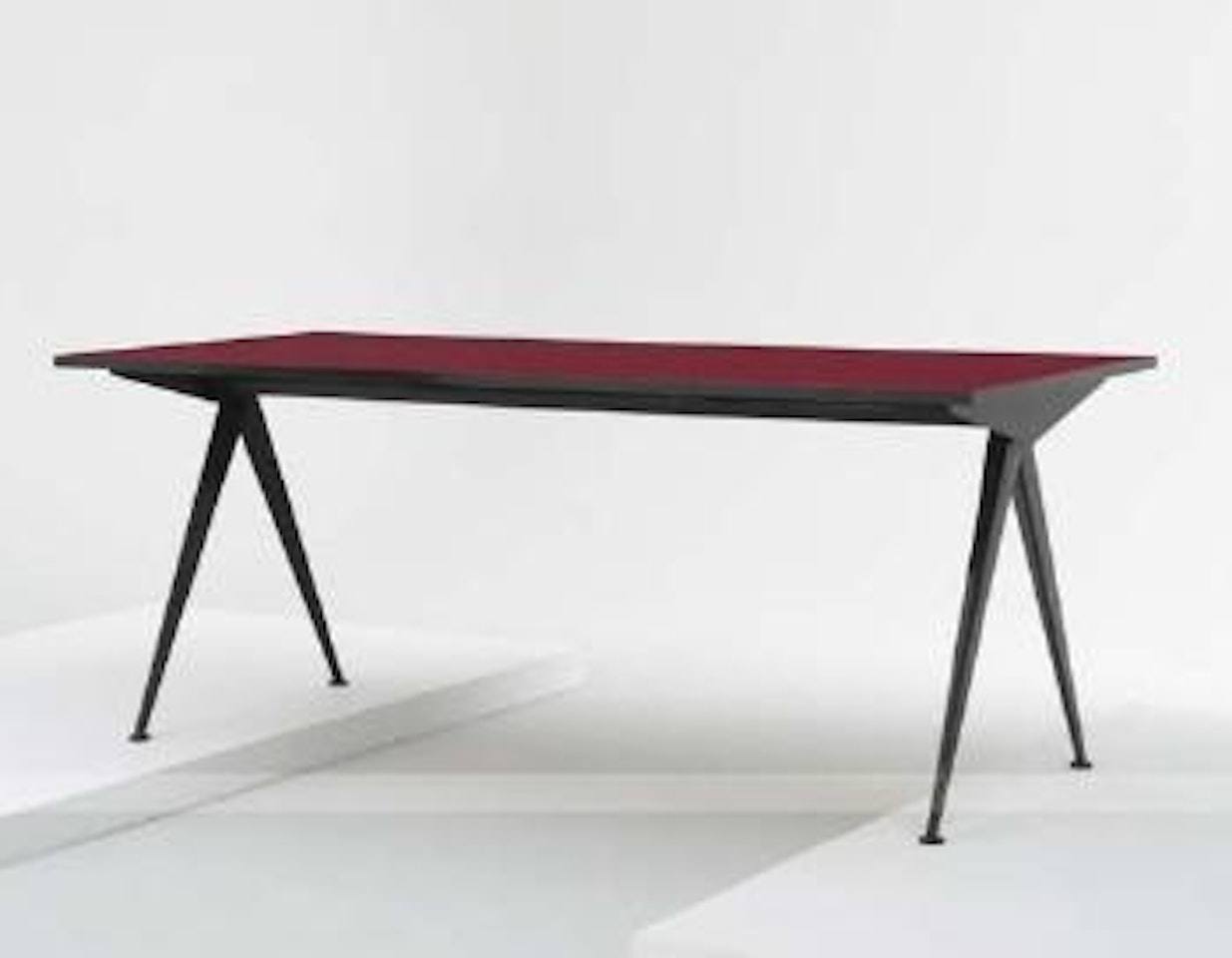 Large Compass desk by Jean Prouvé