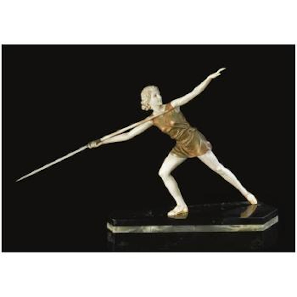 The Javelin Thrower: An Art Deco Figure by Ferdinand Preiss