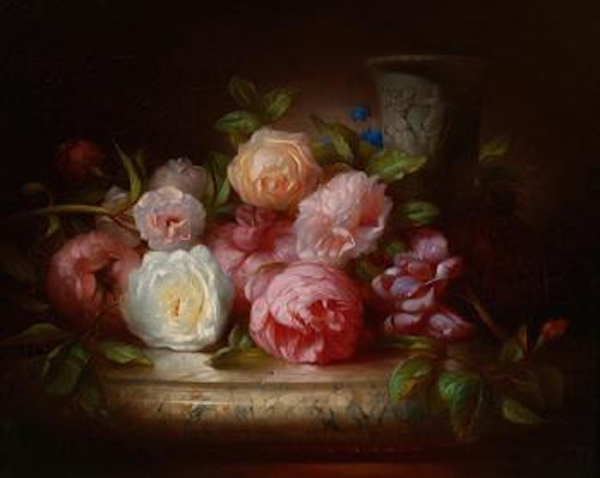 A bouquet of roses by Ludwig Schuster