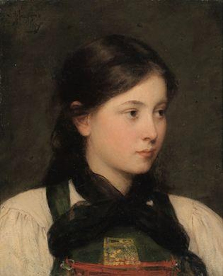 Young girl by Franz von Defregger