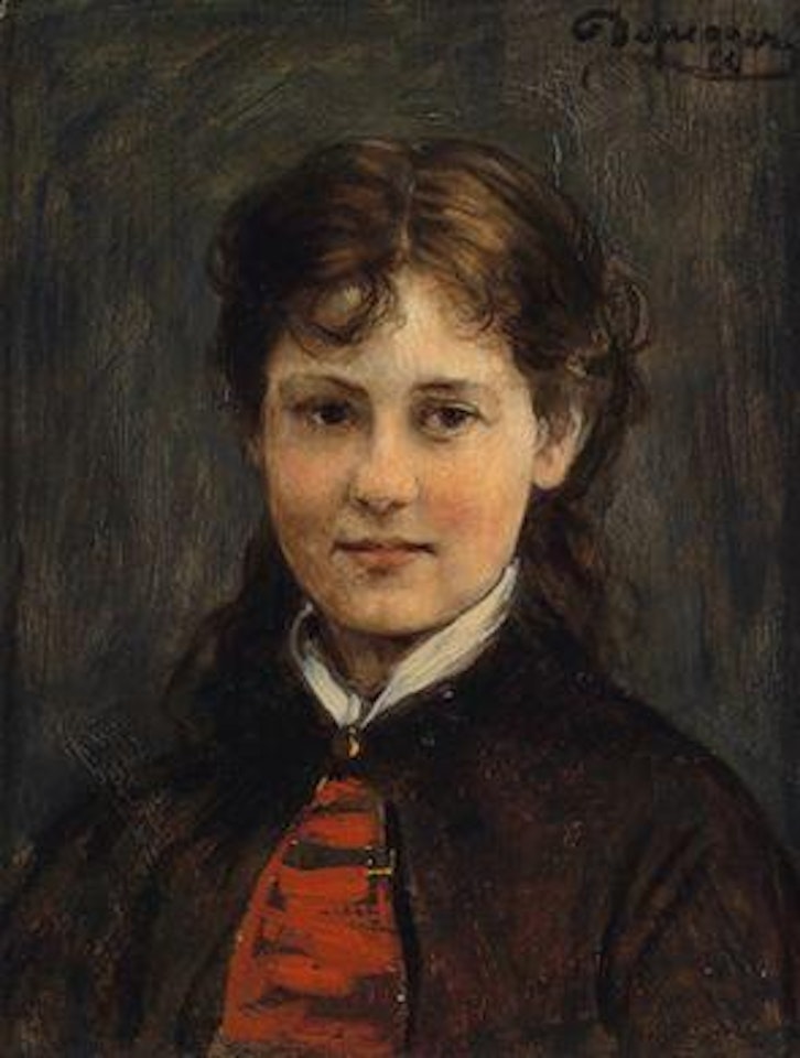 Girl with long hair by Franz von Defregger