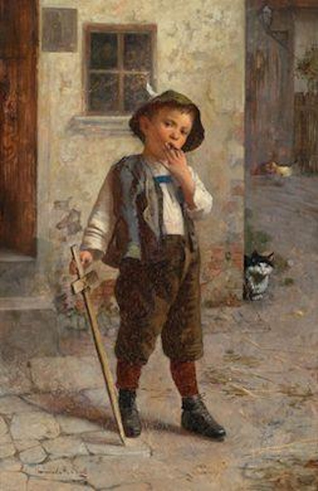 The young warrior by Edmund Adler