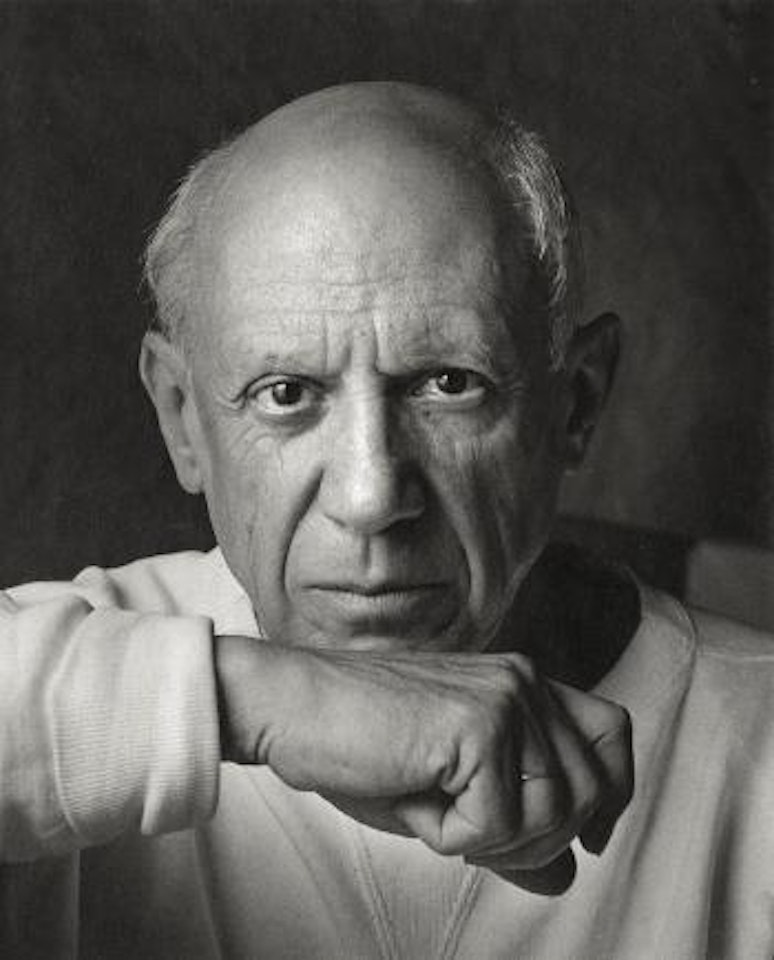 Pablo Picasso, Vallauris, France by Arnold Newman