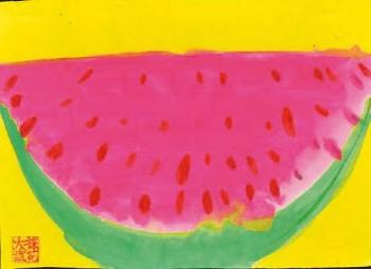 What a water melon, Man! by Walasse Ting