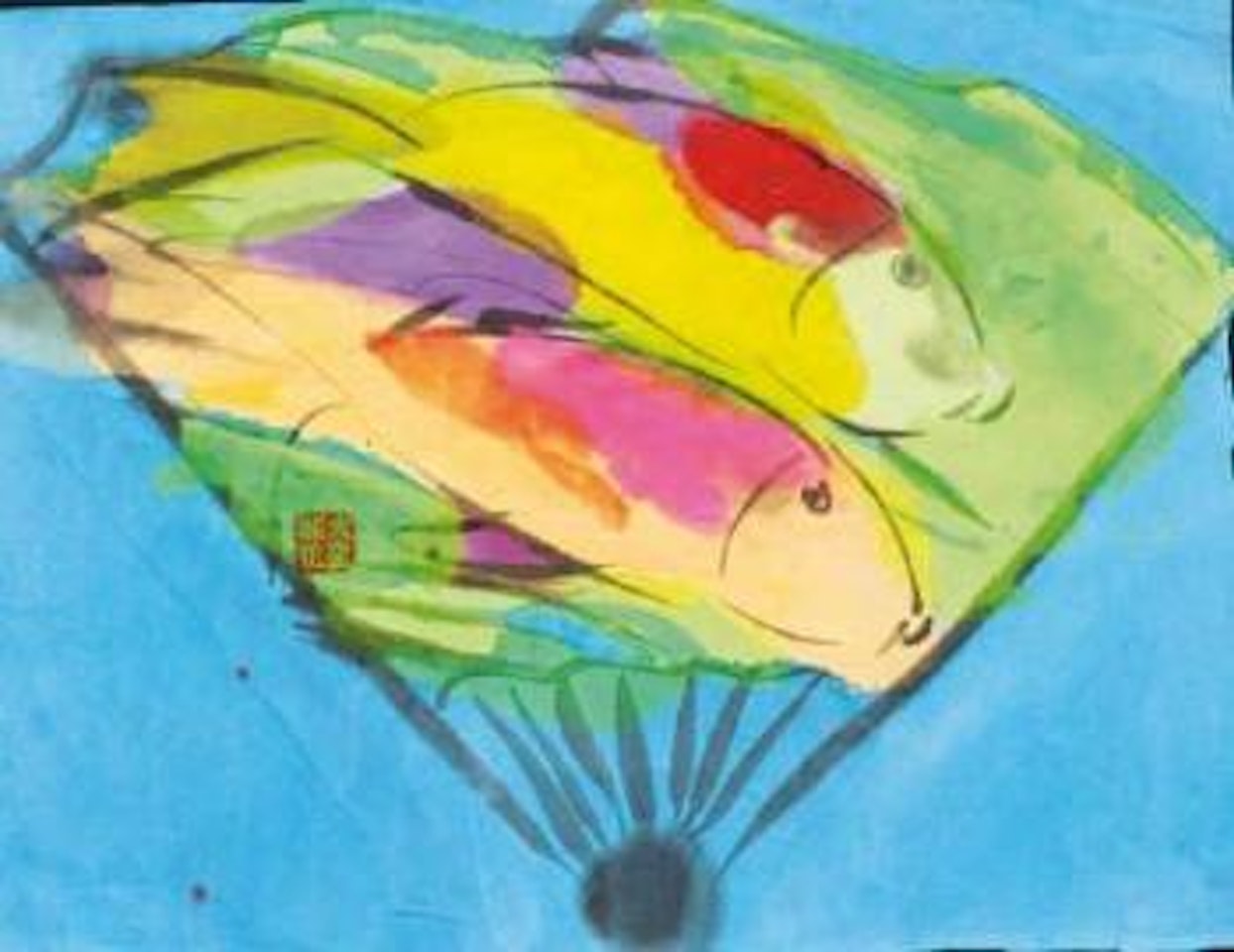 Ever seen my fish fan? by Walasse Ting