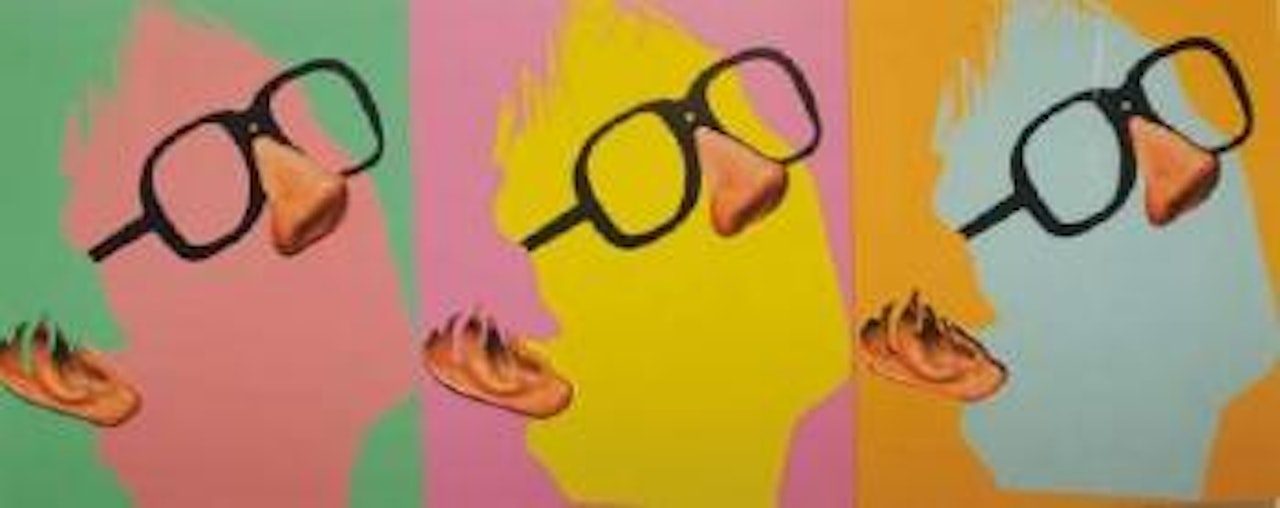 Noses and Ear, etc… One Face by John Baldessari