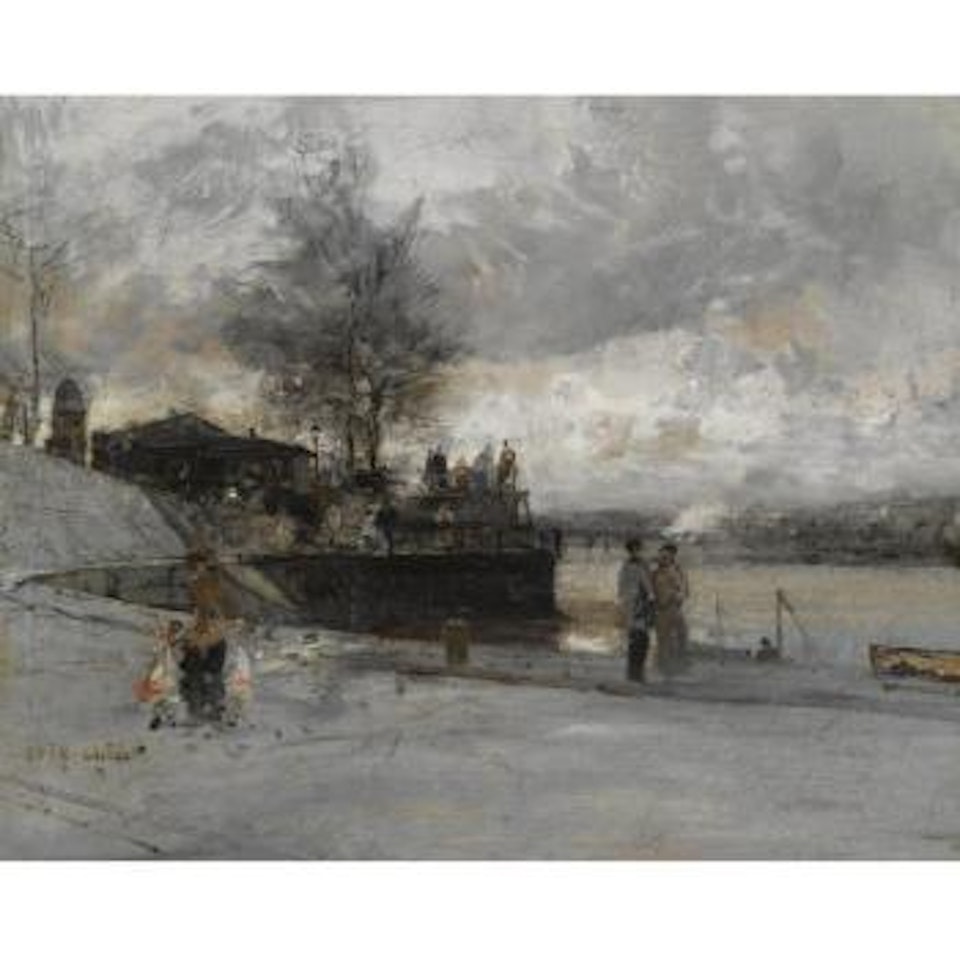 Quai Au Bord De La Seine, Paris by Luigi Loir
