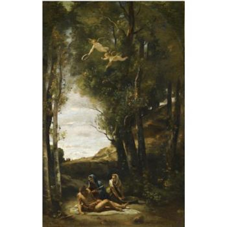 Saint Sebastien Secouru Par Les Saintes Femmes by Jean Baptiste Camille Corot