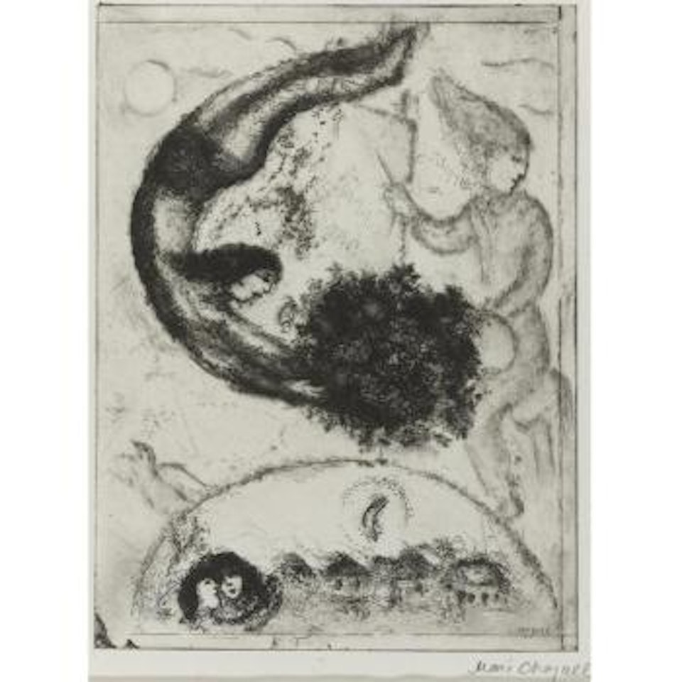 Das Geschenk (Kornfeld 96) by Marc Chagall