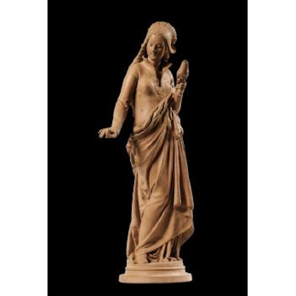 A 19th Century French Terracotta Of La Brodeuse by Albert-Ernest Carrier-Belleuse
