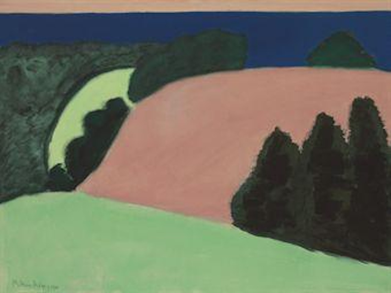 Hills by the Sea by Milton Avery