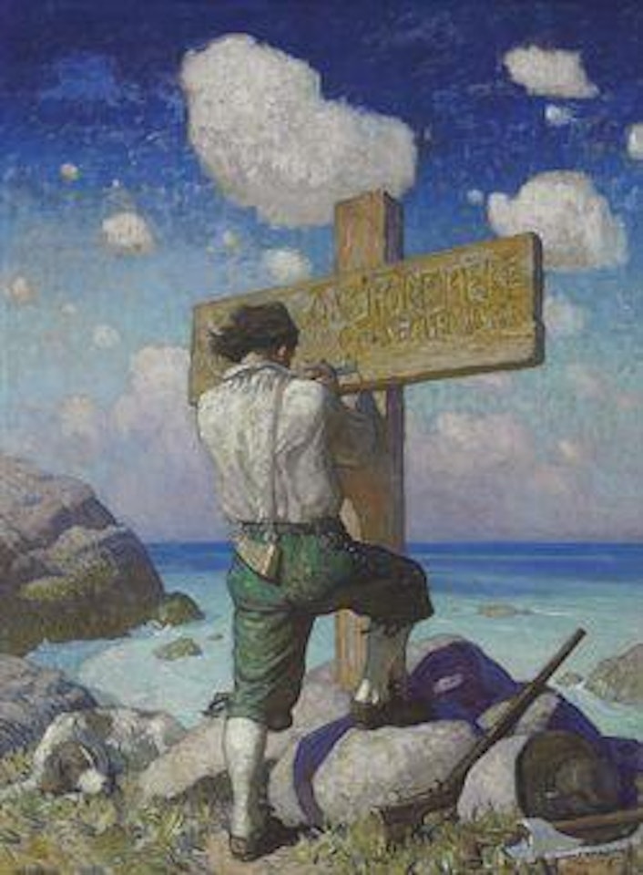 and making it into a great cross, I set it up on the shore where I first landed by Newell Convers Wyeth