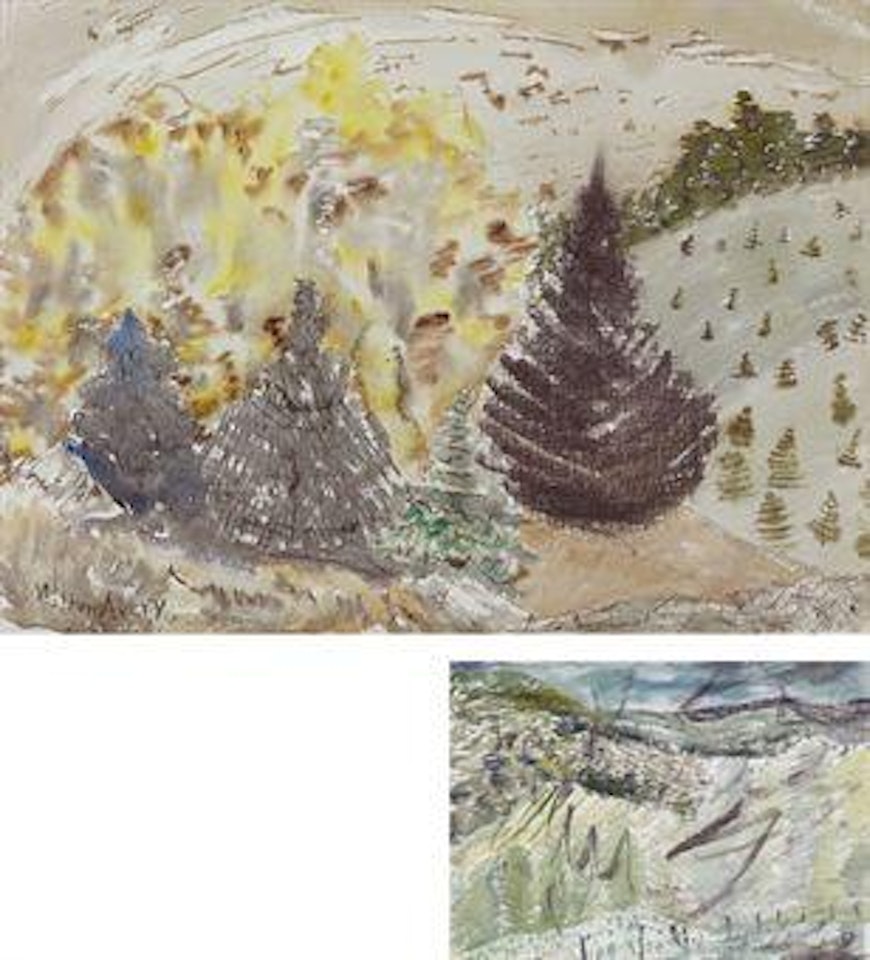 Purple Pine: A Double-Sided Work by Milton Avery