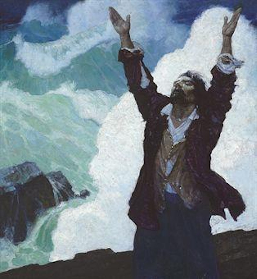 Robinson Crusoe, Cover by Newell Convers Wyeth