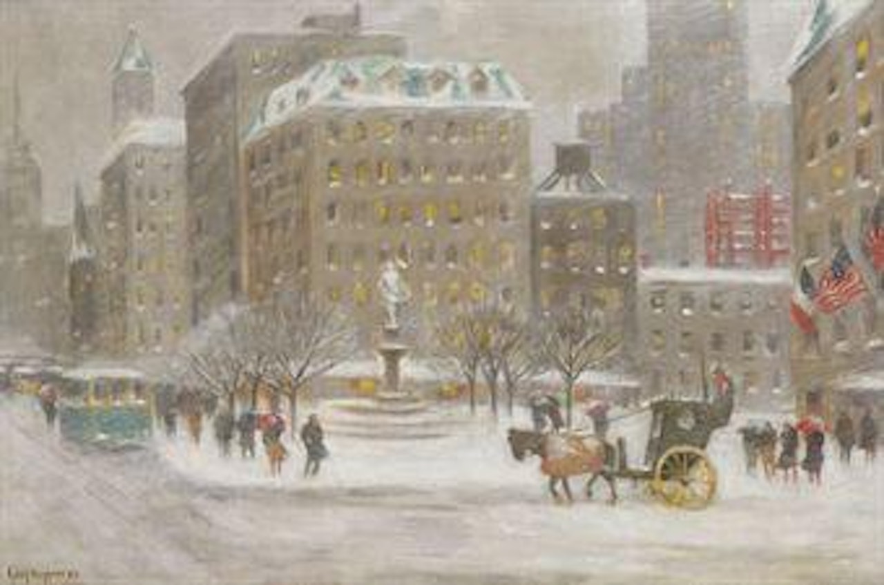 January in New York by Guy Carleton Wiggins