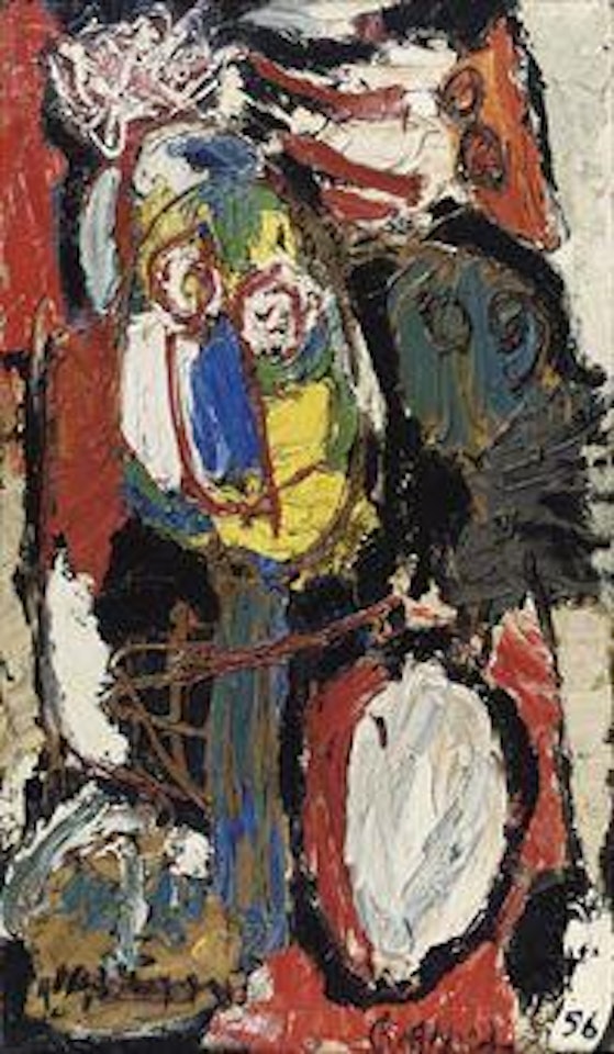 Personnage et oiseau by Karel Appel
