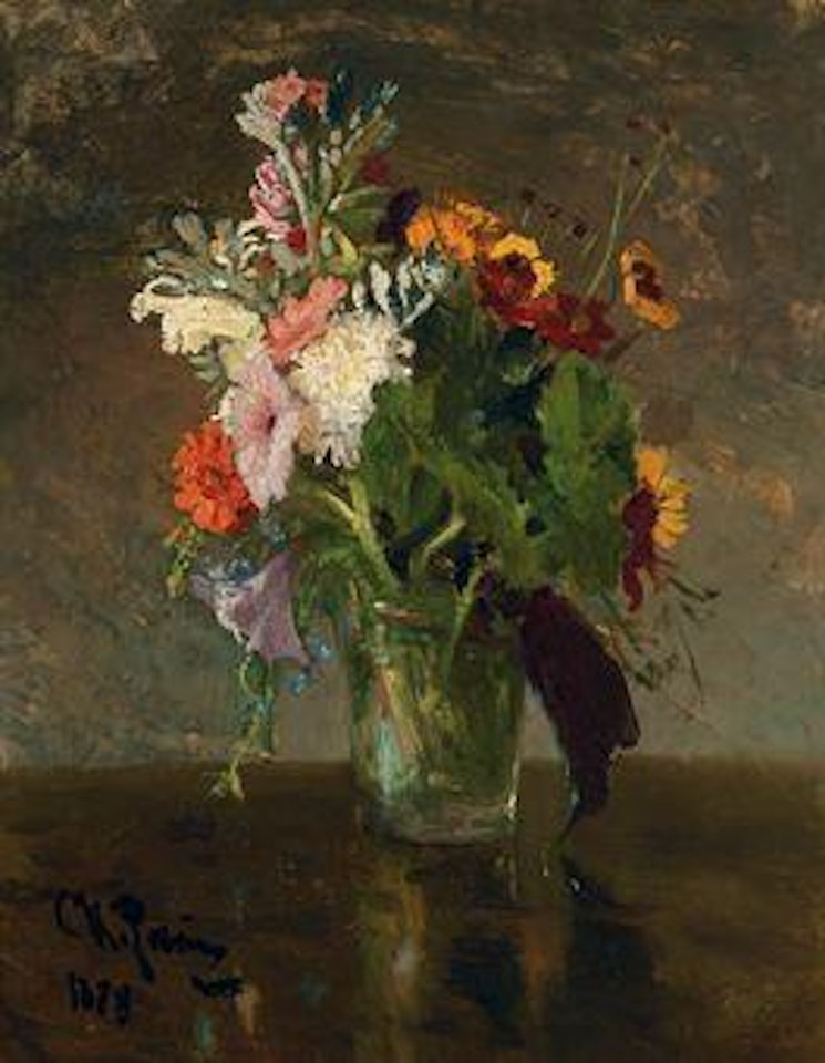 A bouquet of flowers by Ilya Yefimovich Repin