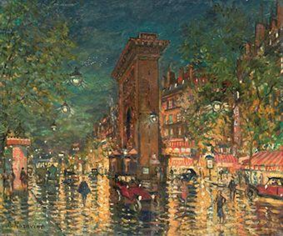 La Porte Saint-Denis á Paris by Konstantin Alekseevich Korovin