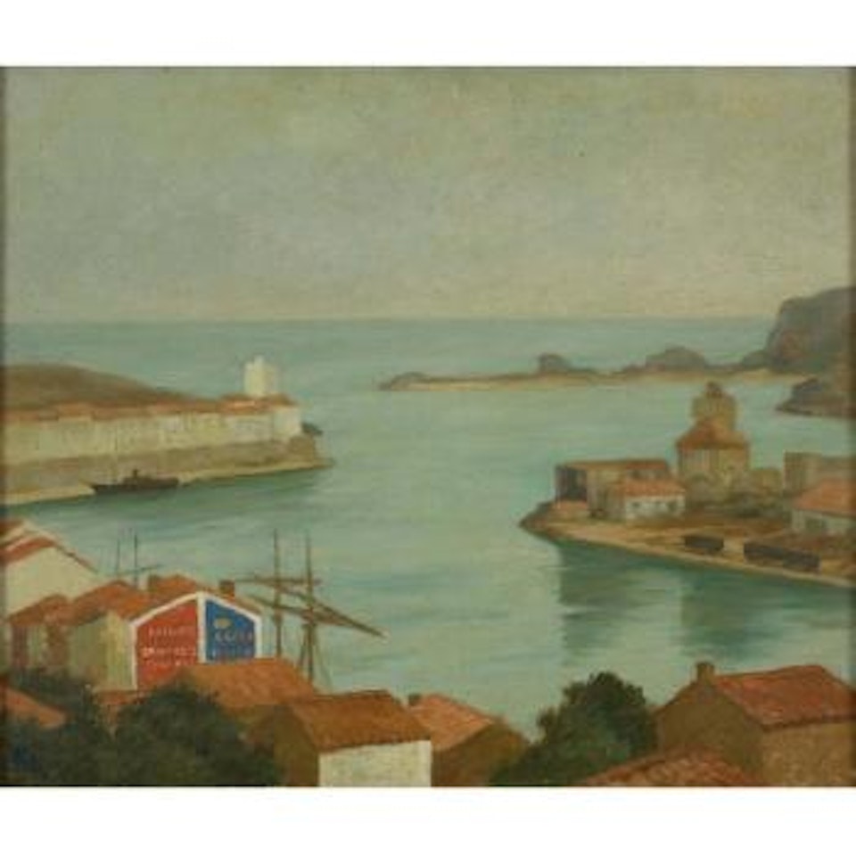 Overlooking Port Vendres by Rupert Charles Wulsten Bunny