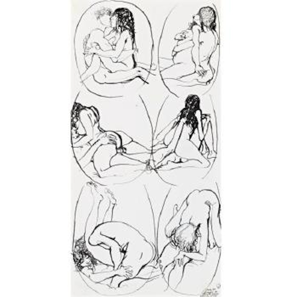 Study For Glimpses In Spencil's Mirror by Brett Whiteley