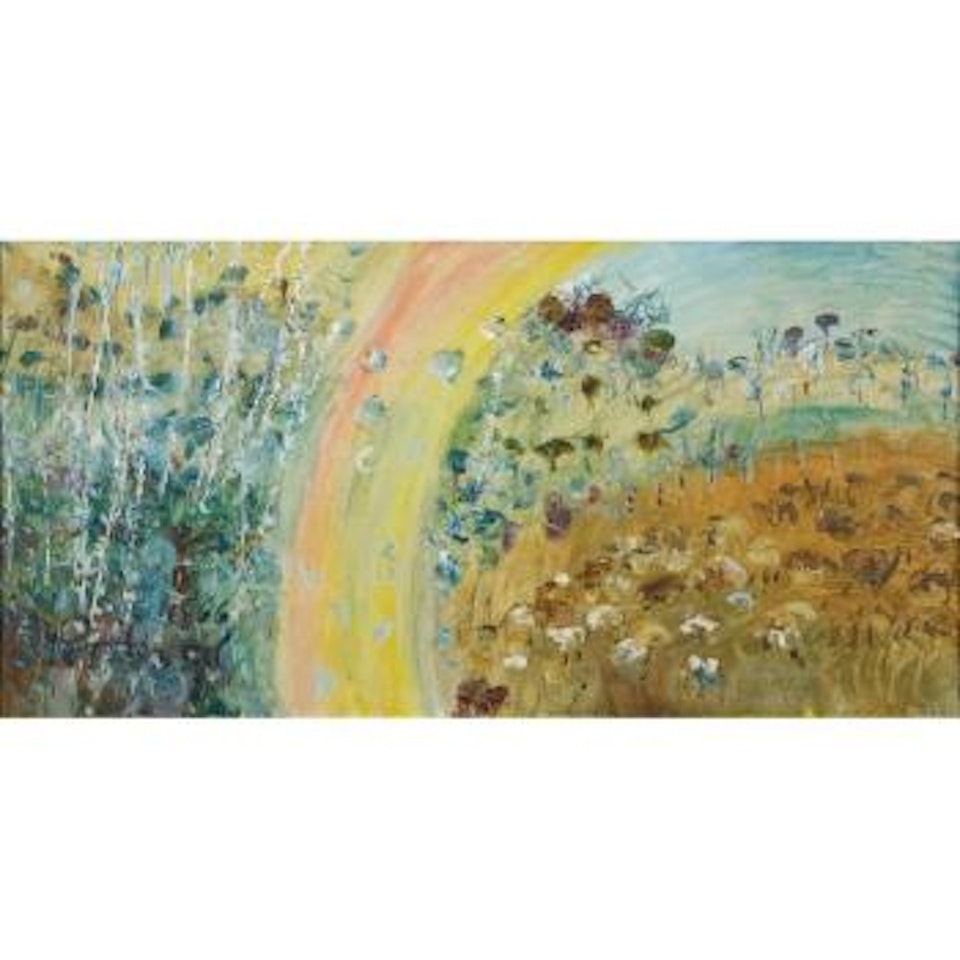 Rainbow In A Sheepfield by John Perceval