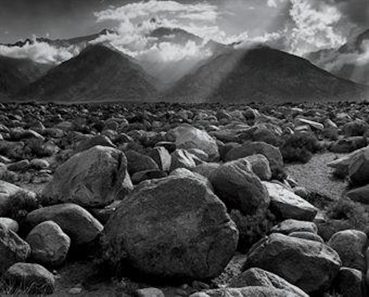 Mt Williamson, Sierra Nevada from Manzanar, California by Ansel Adams