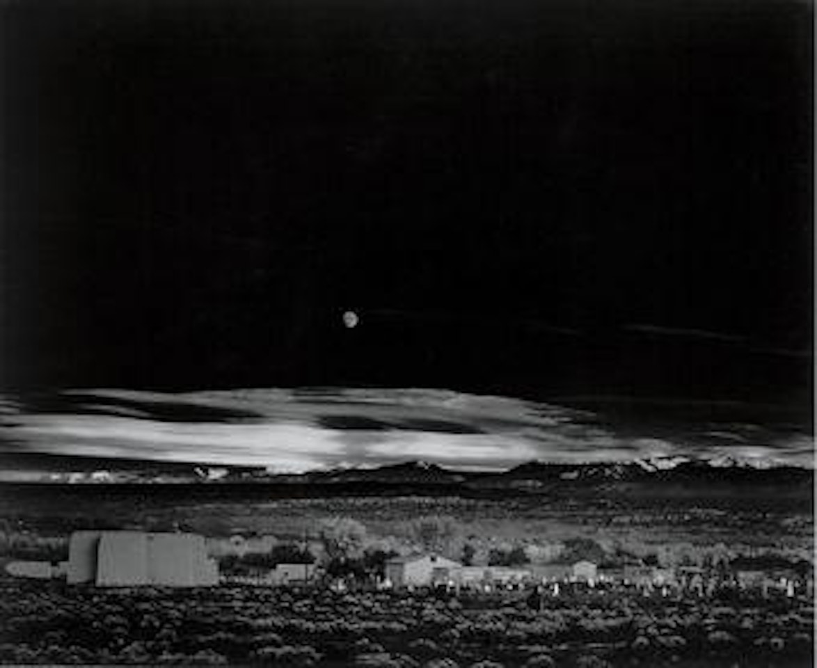 Moonrise, Hernandez, Northern New Mexico by Ansel Adams