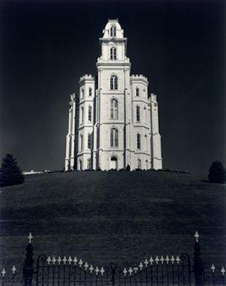 Mormon Temple, Manti, Utah by Ansel Adams
