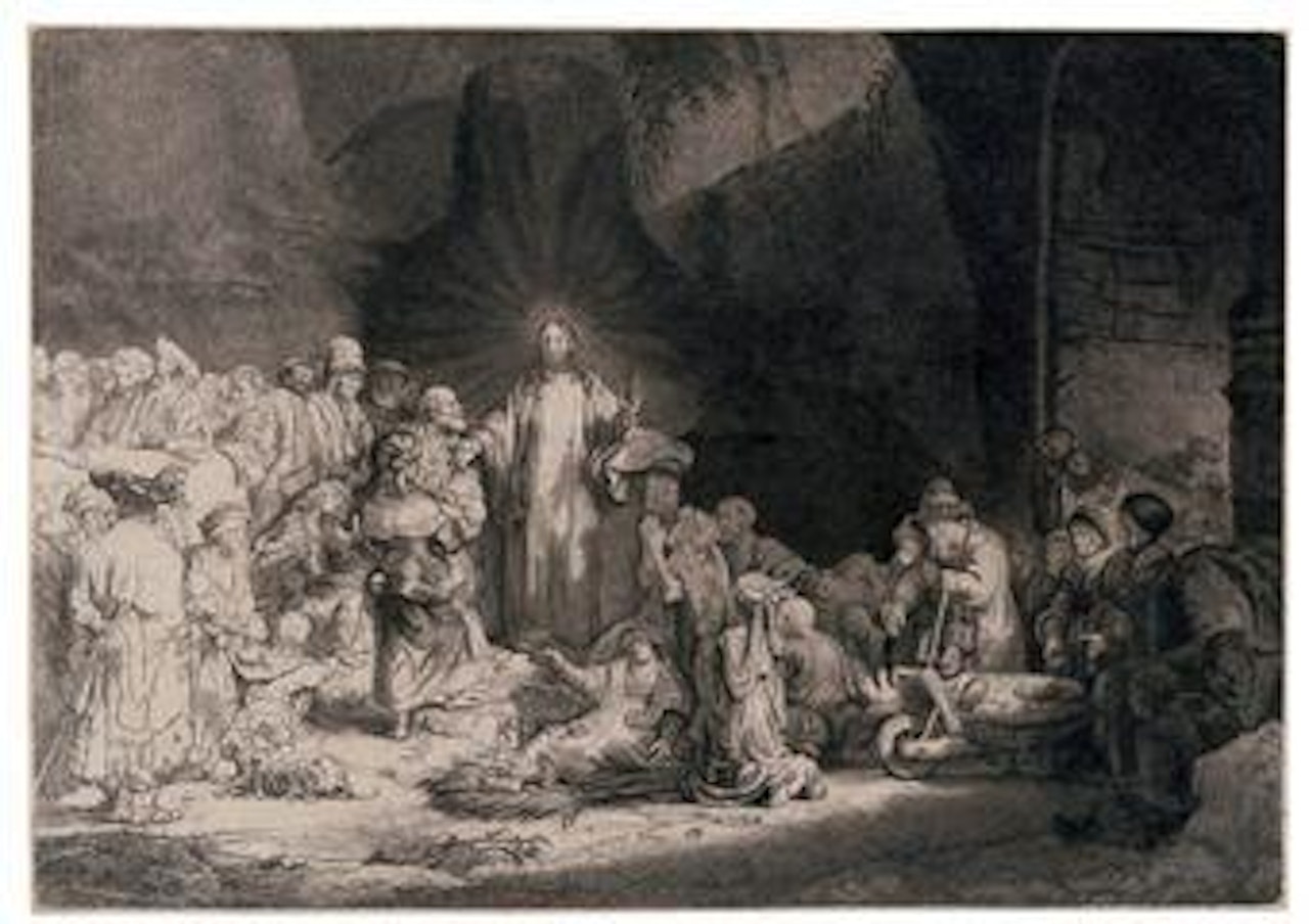 Christ healing the Sick: 'The Hundred Guilder Print' (B., Holl. 74; H. 124) by Attributed to Rembrandt Harmensz van Rijn