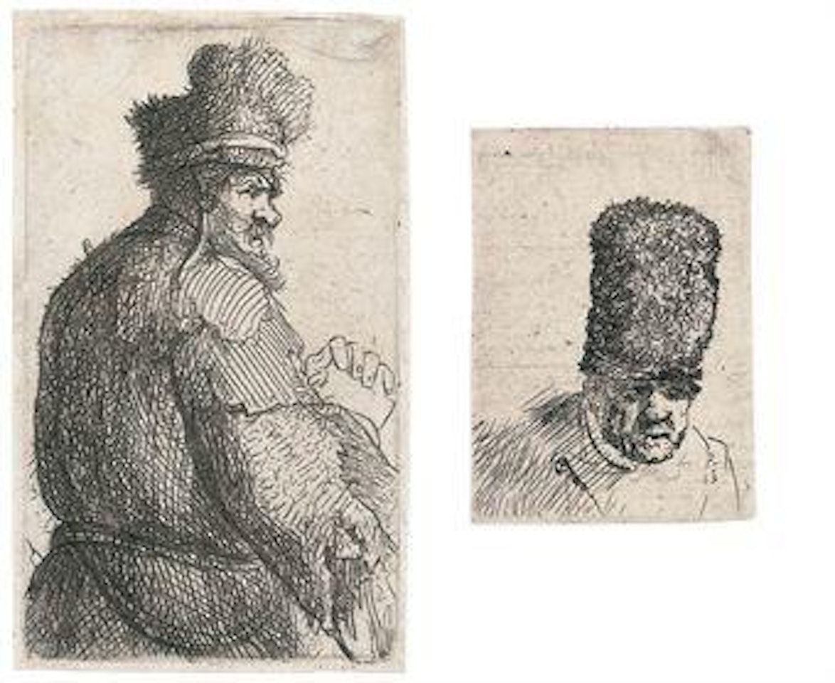 An Old Man seen from behind, Profile to Right: Half-Figure (B., Holl. 143; H. 41) by Attributed to Rembrandt Harmensz van Rijn