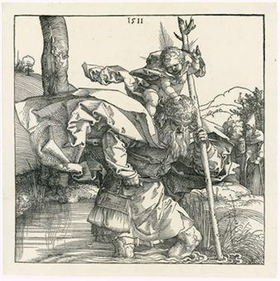 Saint Christopher (B. 103; M., Holl. 223; S.M.S. 228) by Albrecht Dürer