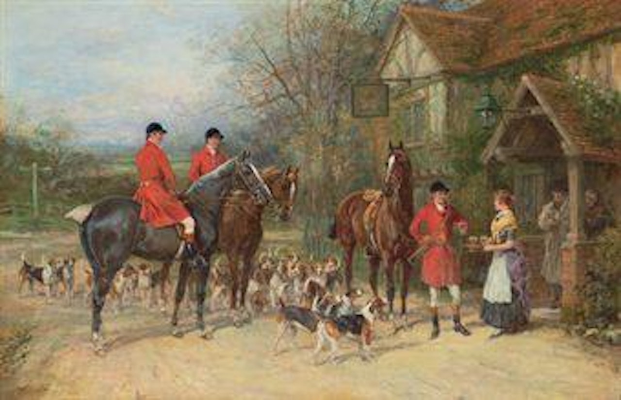 The stirrup cup by Heywood Hardy