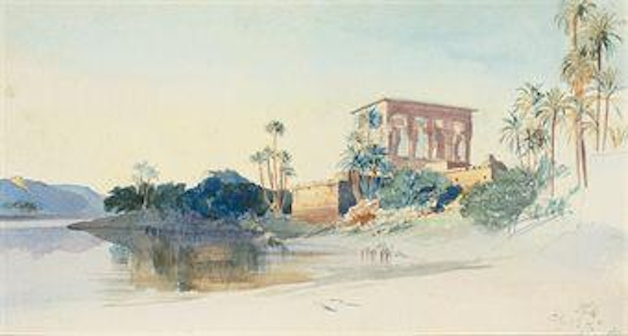 Philae, Egypt by Edward Lear